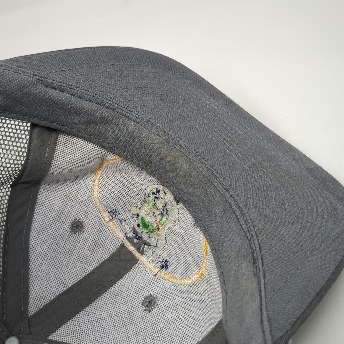 Head To Toe Trucker Hat Gray Snapback Idaho Fish Game Wildlife Heritage Vintage