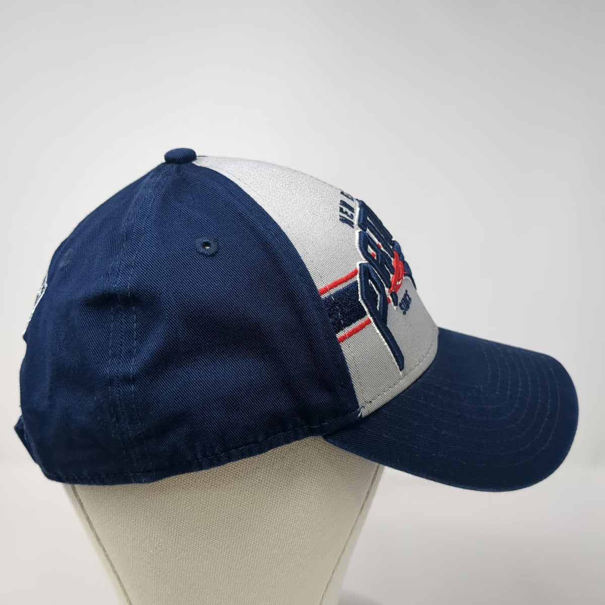 New England Patriots NFL New Era Blue One Size Strapback Hat Embroidered Logo