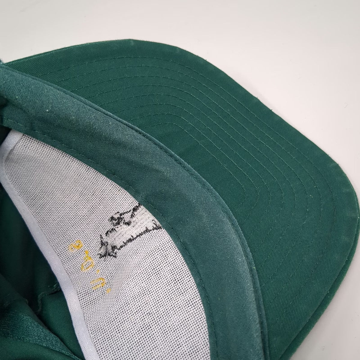 Nissin Cap 5 Panel Green One Size Slideback Rope S.O.U. Logo Embroidered Hat
