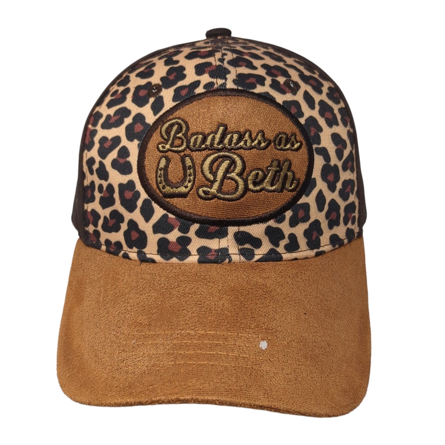 Badass As Beth Strapback Hat Multicolor One Size Animal Print Adjustable