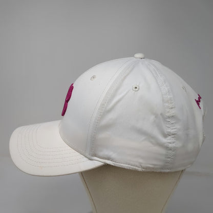 Black Clover Snapback White One Size Purple Topgolf Logo Live Lucky Hat Golf