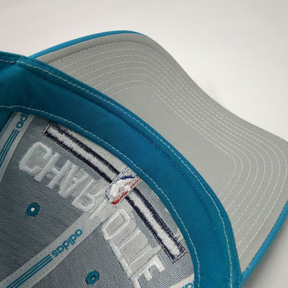 Adidas Charlotte Hornets NBA Blue White One Size Cap Strapback Underbill Hat