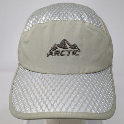 Arctic Hat 5 Panel Beige One Size Cooling Mesh Adjustable Strapback Mountain Hat