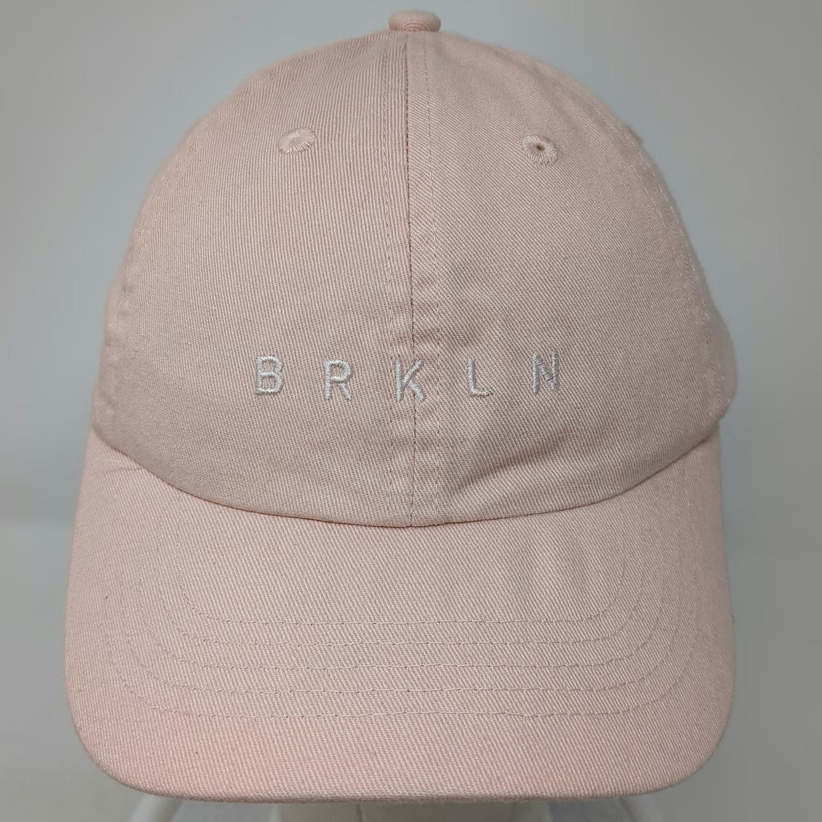 H&M Divided BRKLN Baseball Cap Pink One Size Cotton Slideback Hat Brooklyn
