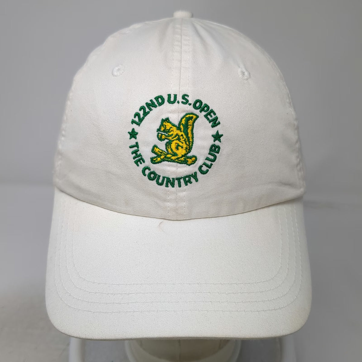 Ahead Baseball Cap White One Size 122nd U.S. Open The Country Club Squirrel Hat