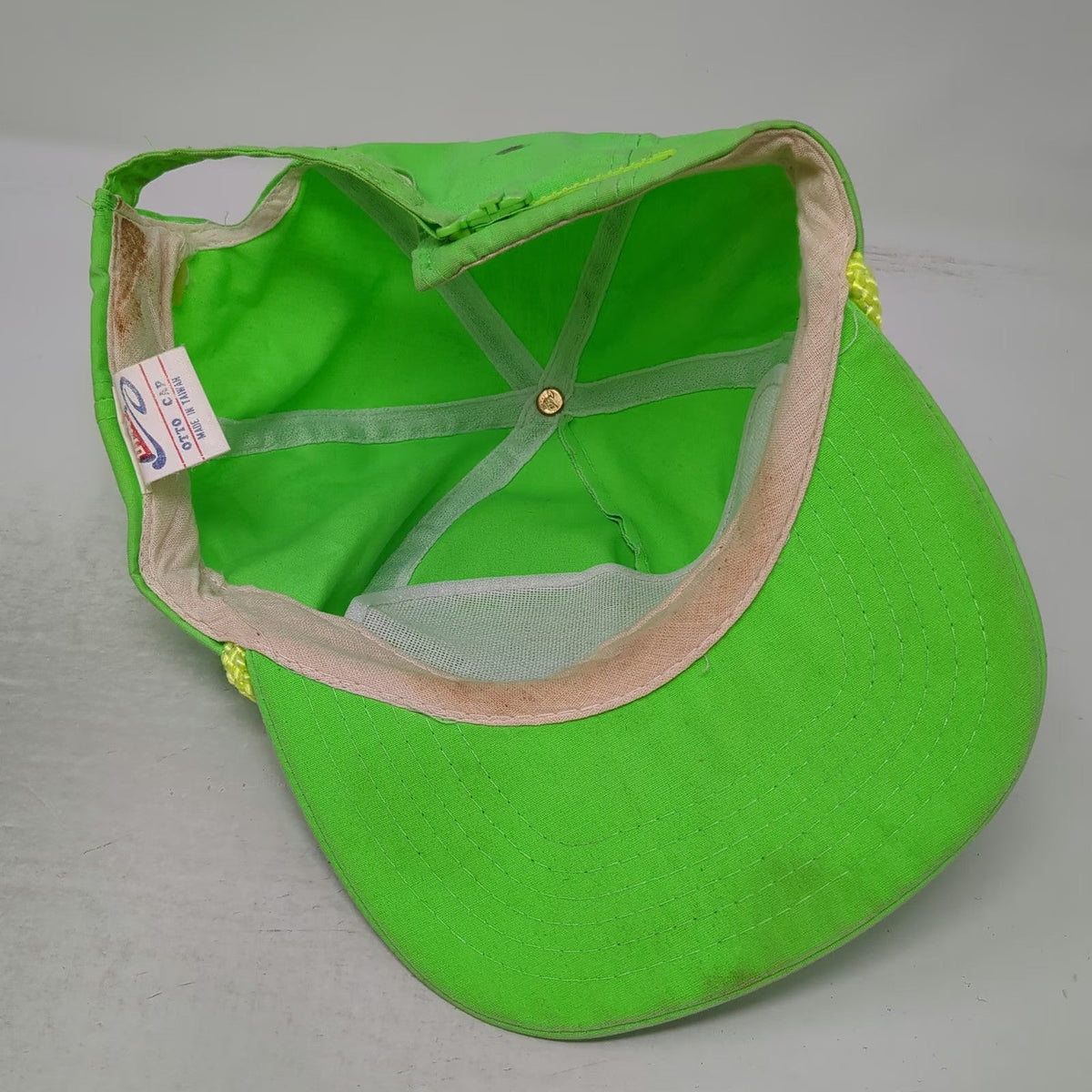 Otto Cap 5 Panel Green One Size NFL Super Bowl XXVI Me-n-Ed's Pizza Hat Vintage