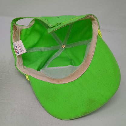 Otto Cap 5 Panel Green One Size NFL Super Bowl XXVI Me-n-Ed's Pizza Hat Vintage
