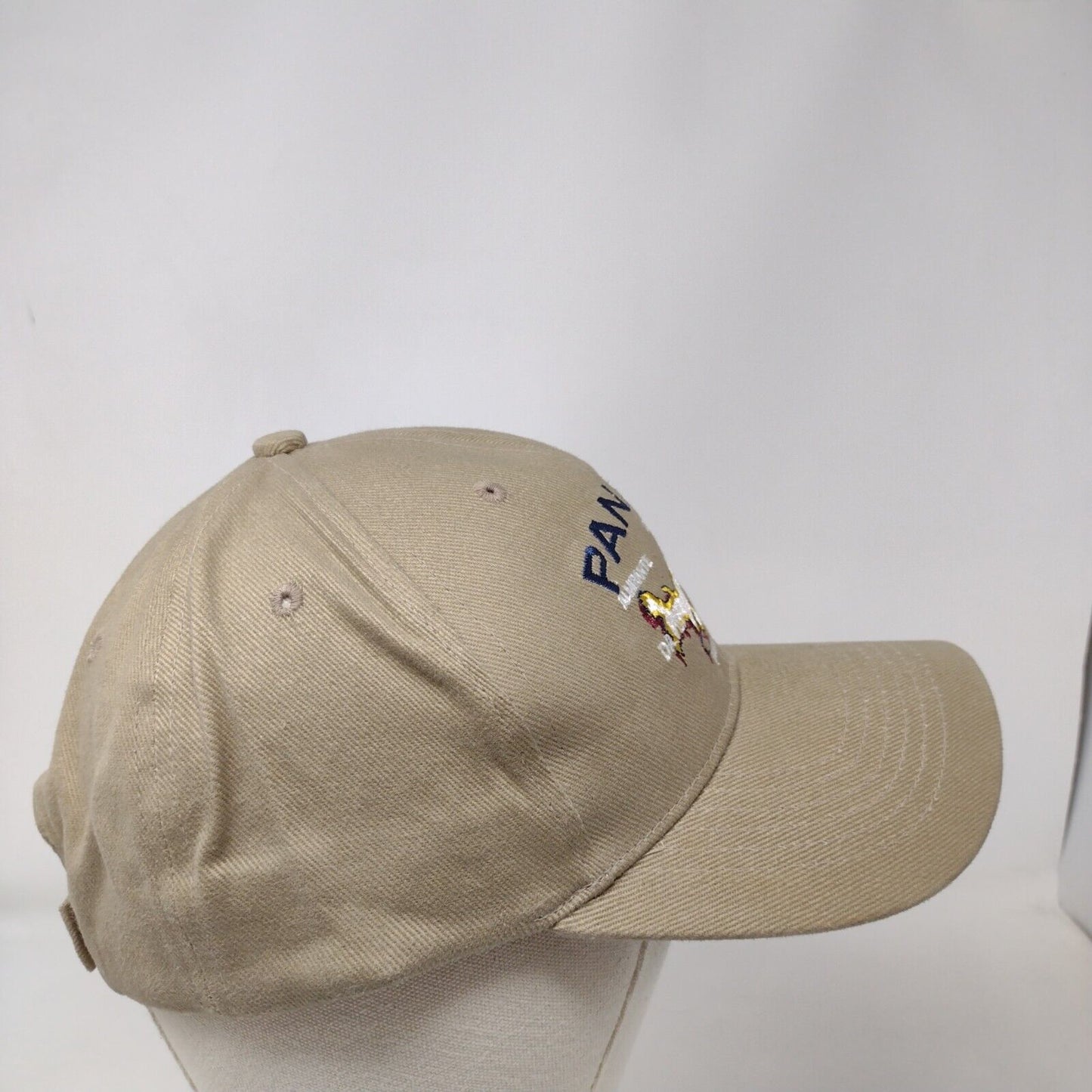 Panama Map Strapback Hat Tan One Size Adjustable Embroidered 6 Panel Unicrese