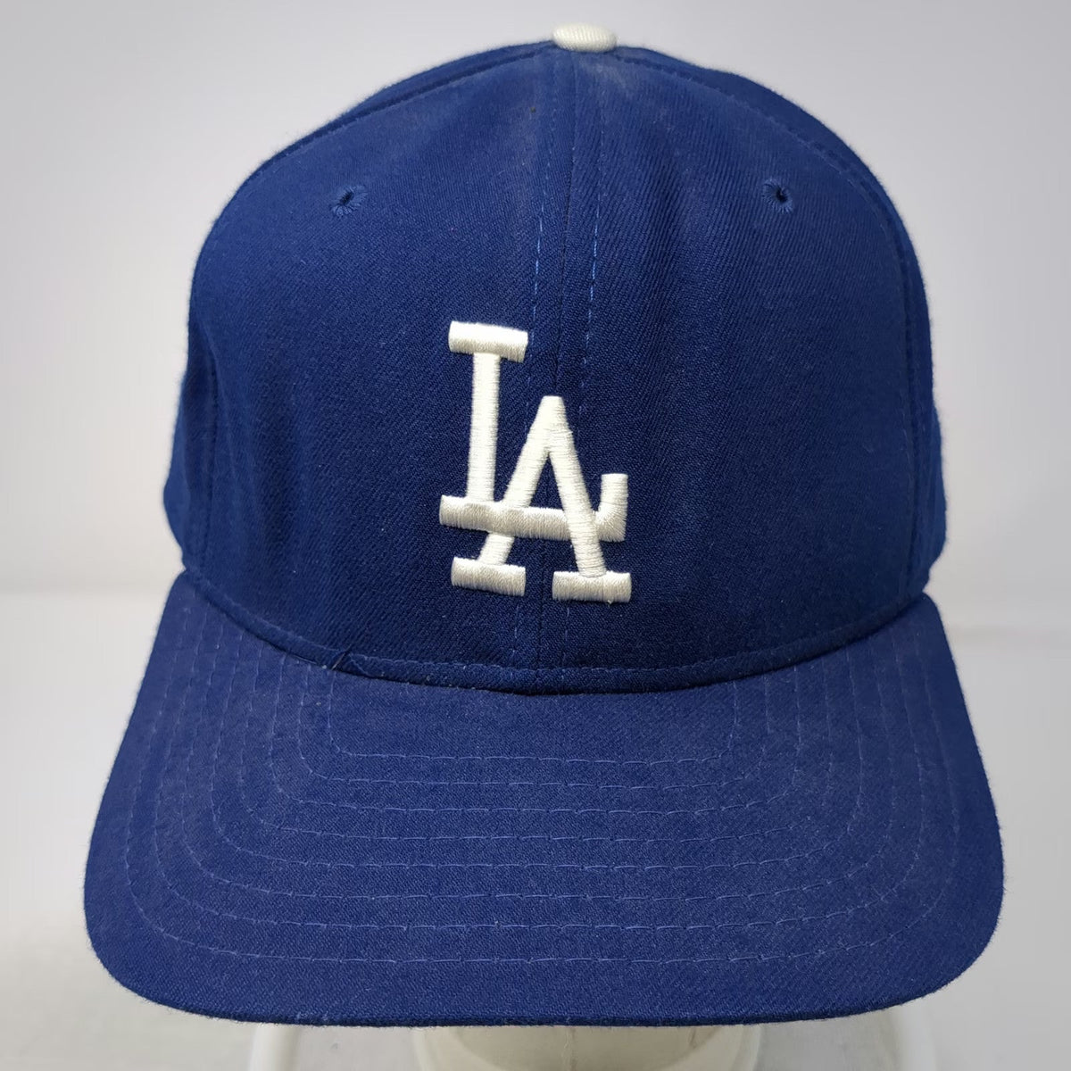 New Era Los Angeles Dodgers MLB Snapback Hat Blue M/L Made USA Vintage Pro Model