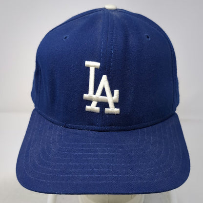 New Era Los Angeles Dodgers MLB Snapback Hat Blue M/L Made USA Vintage Pro Model