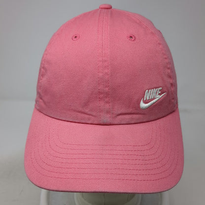 Nike Baseball Cap Pink One Size Adjustable Heritage 86 Cotton Hat Swoosh Logo