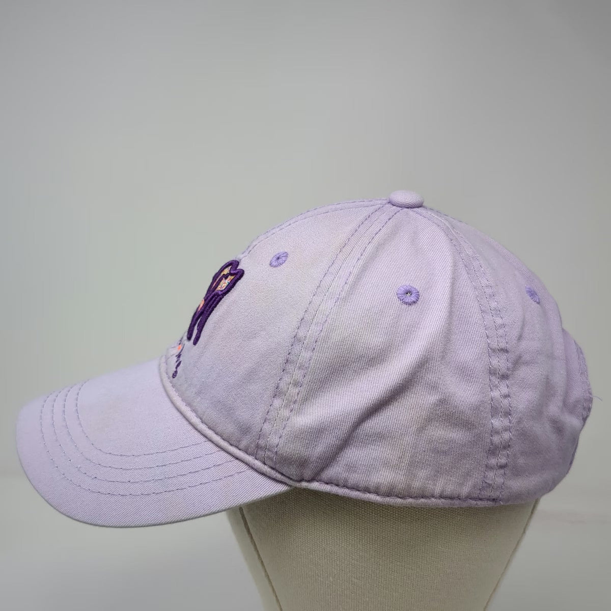 Puppie Love Baseball Cap Purple One Size Rescue Dog Mandala Graphic Hat Logo