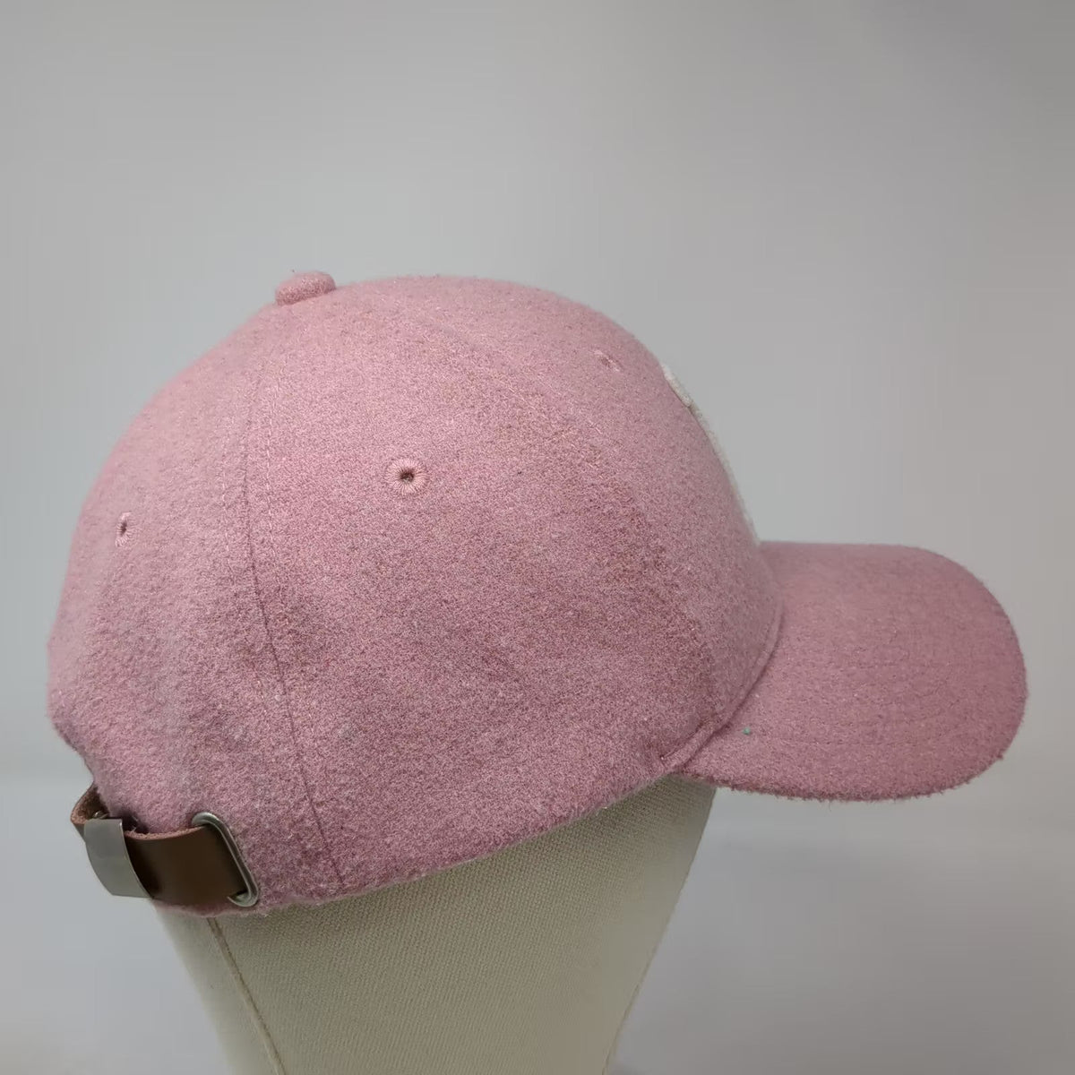 Portland Gear Baseball Cap Pink OS Embroidered P Oregon Logo Leather Strap Hat