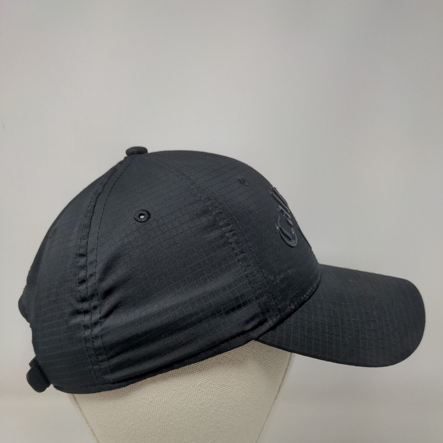Callaway Strapback Hat Black One Size Adjustable Solid Vent Holes