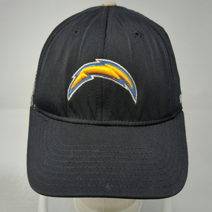 Chargers NFL Reebok Cap Black One Size Side Bolt Logo Stretch Fit Pattern Hat