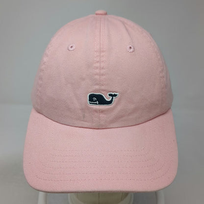 Vineyard Vines Pink One Size Baseball Cap Whale Logo Adjustable Strap Cotton Hat