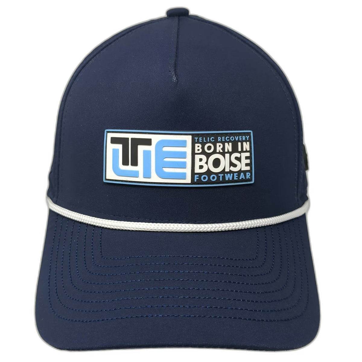 Telic Trucker Hat Blue One Size Boise Footwear Perforated Rope Snapback Patch