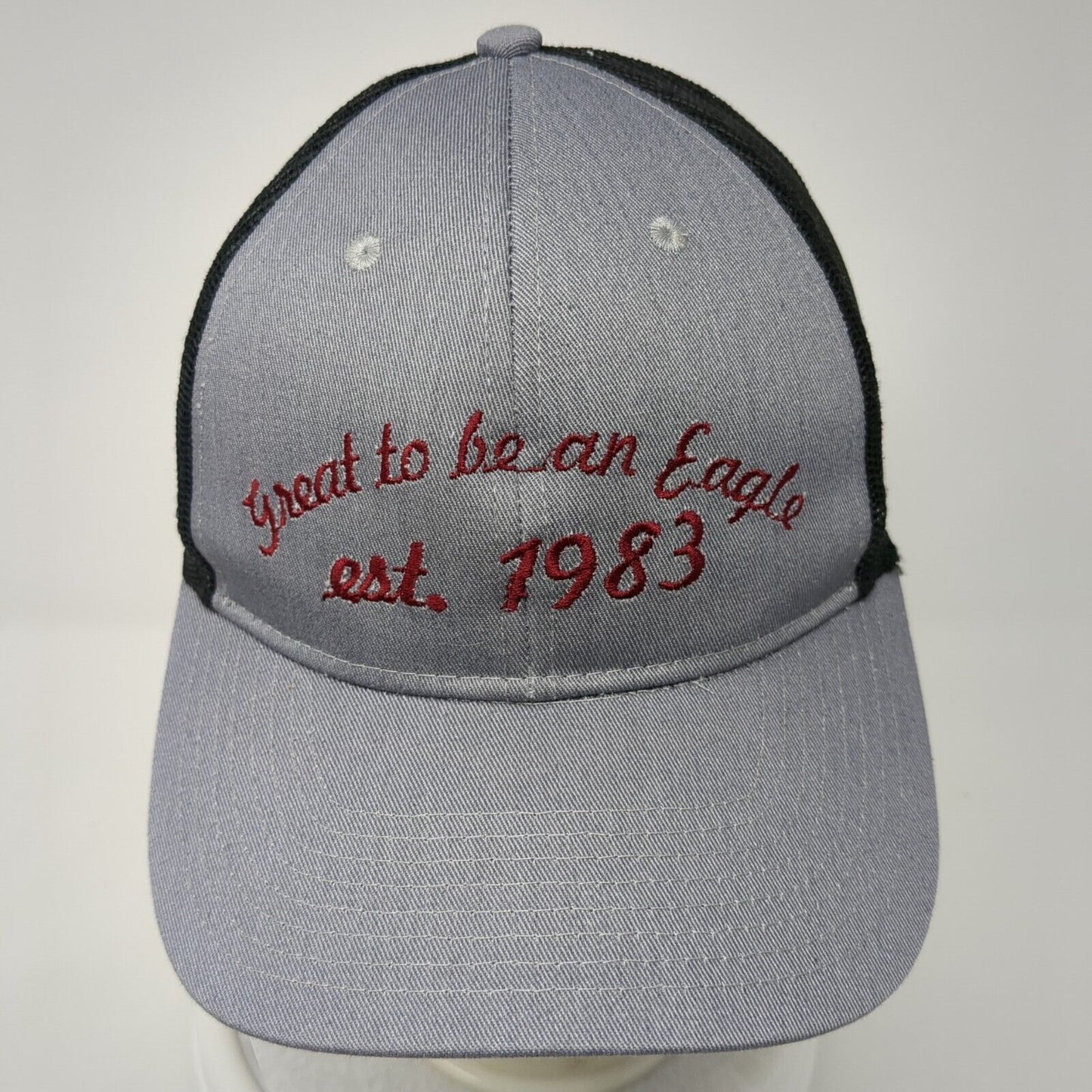 Great To Be An Eagle Snapback Trucker Hat Gray One Size Mesh Back