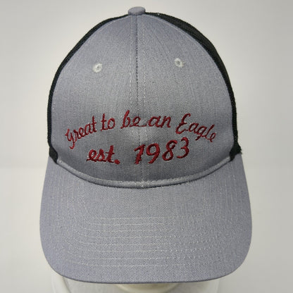 Great To Be An Eagle Snapback Trucker Hat Gray One Size Mesh Back