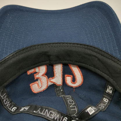 New Era Baseball Cap Blue One Size 312 Hard Knocks Slideback Hat Cotton