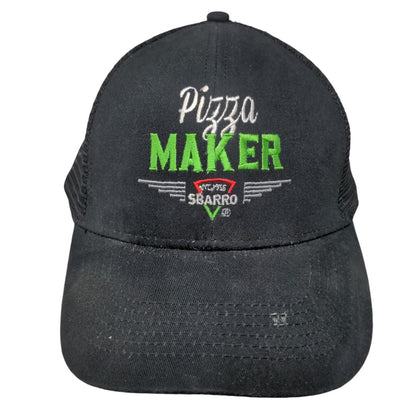 Pizza Maker Sbarro Strapback Mesh Back Trucker Hat Black OSFA Hit Wear