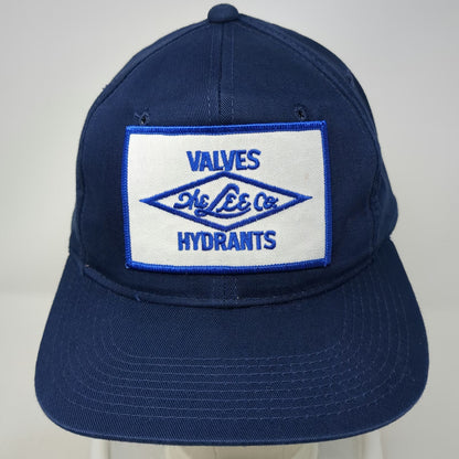 YoungAn Snapback Blue One Size The Lee Co Valves Hydrants Patch Hat Workwear