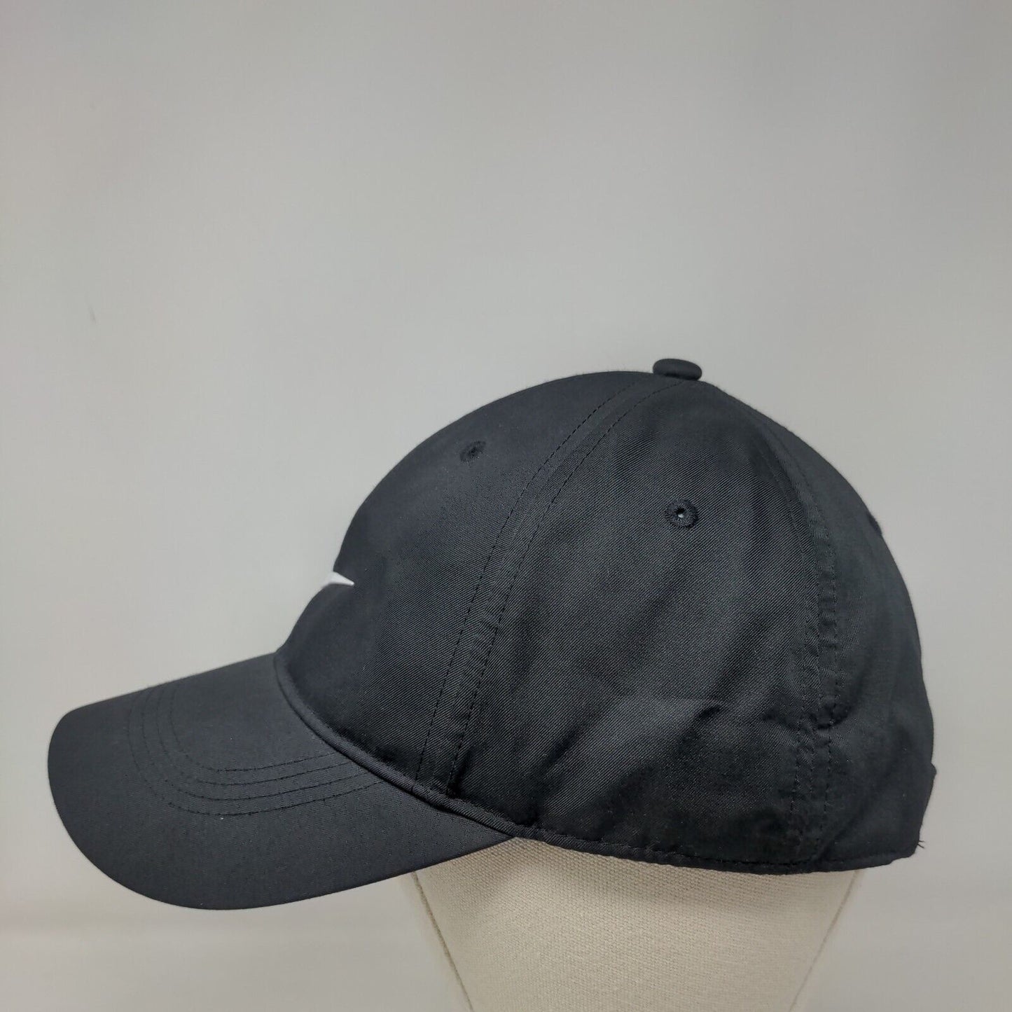 Nike Swoosh Strapback Hat Black OSFM Heritage 86 Dutch Bros Boise