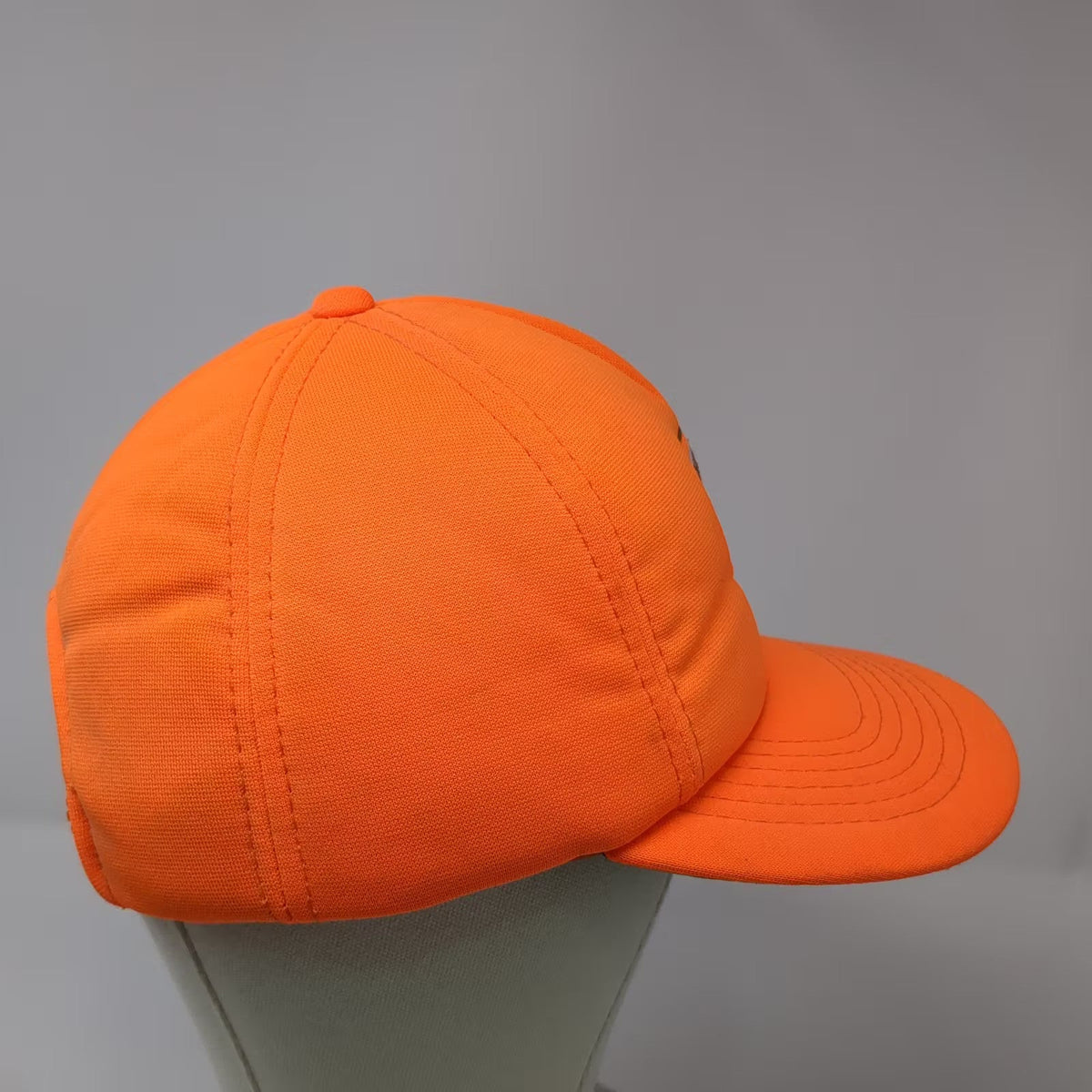 Buck Bay Orange Trucker Hat Dog Pointer Embroidered Hat Ear Flaps Vintage Foam