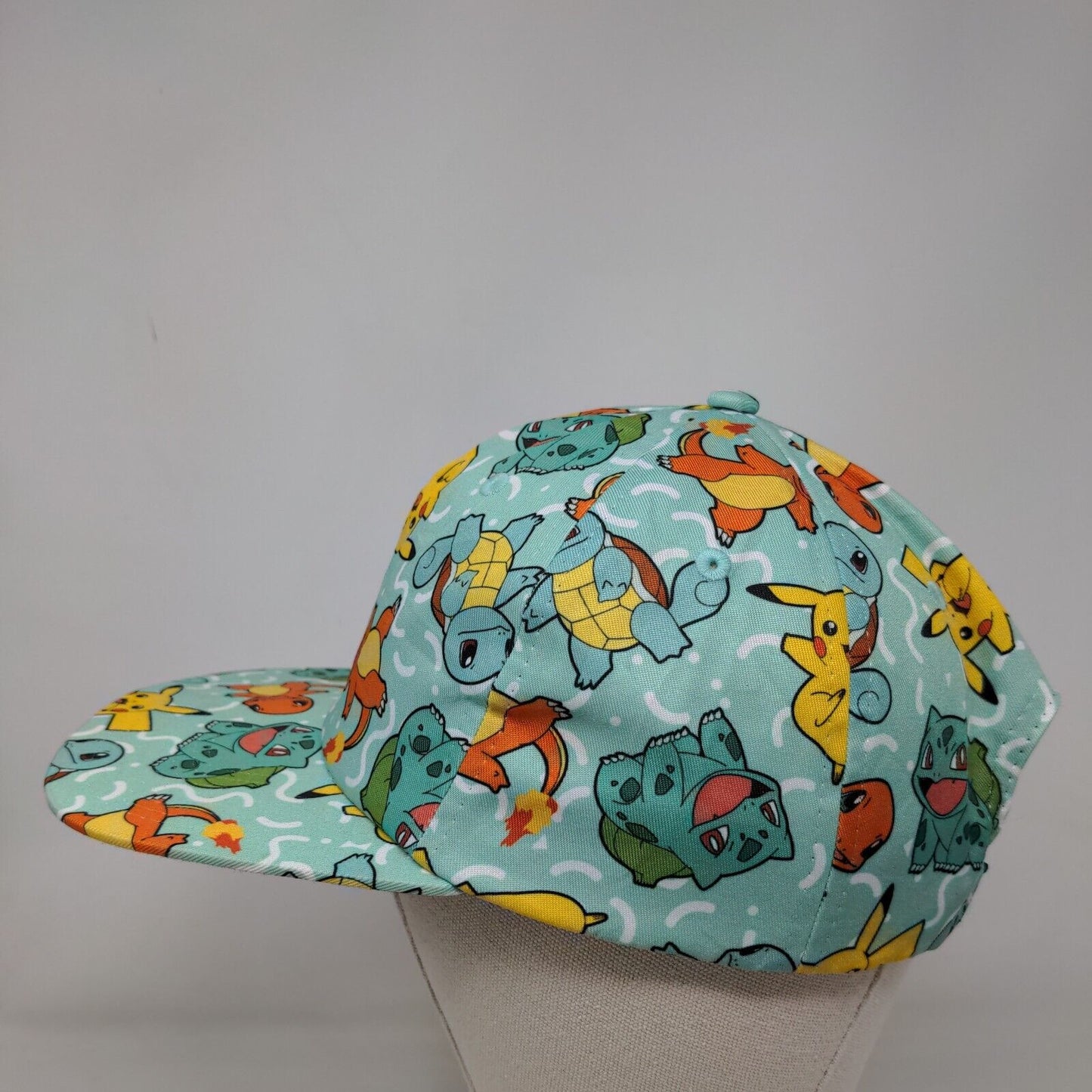 Pokemon All Over Character Snapback Hat Multi OSFM Gotta Catch 'Em All!