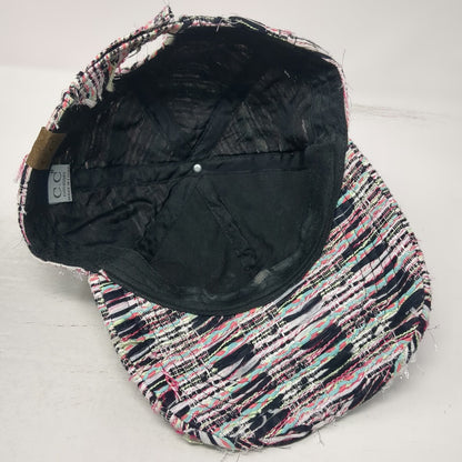 C.C Exclusives Baseball Cap One Size Black Pink Green Blue White Distressed Hat