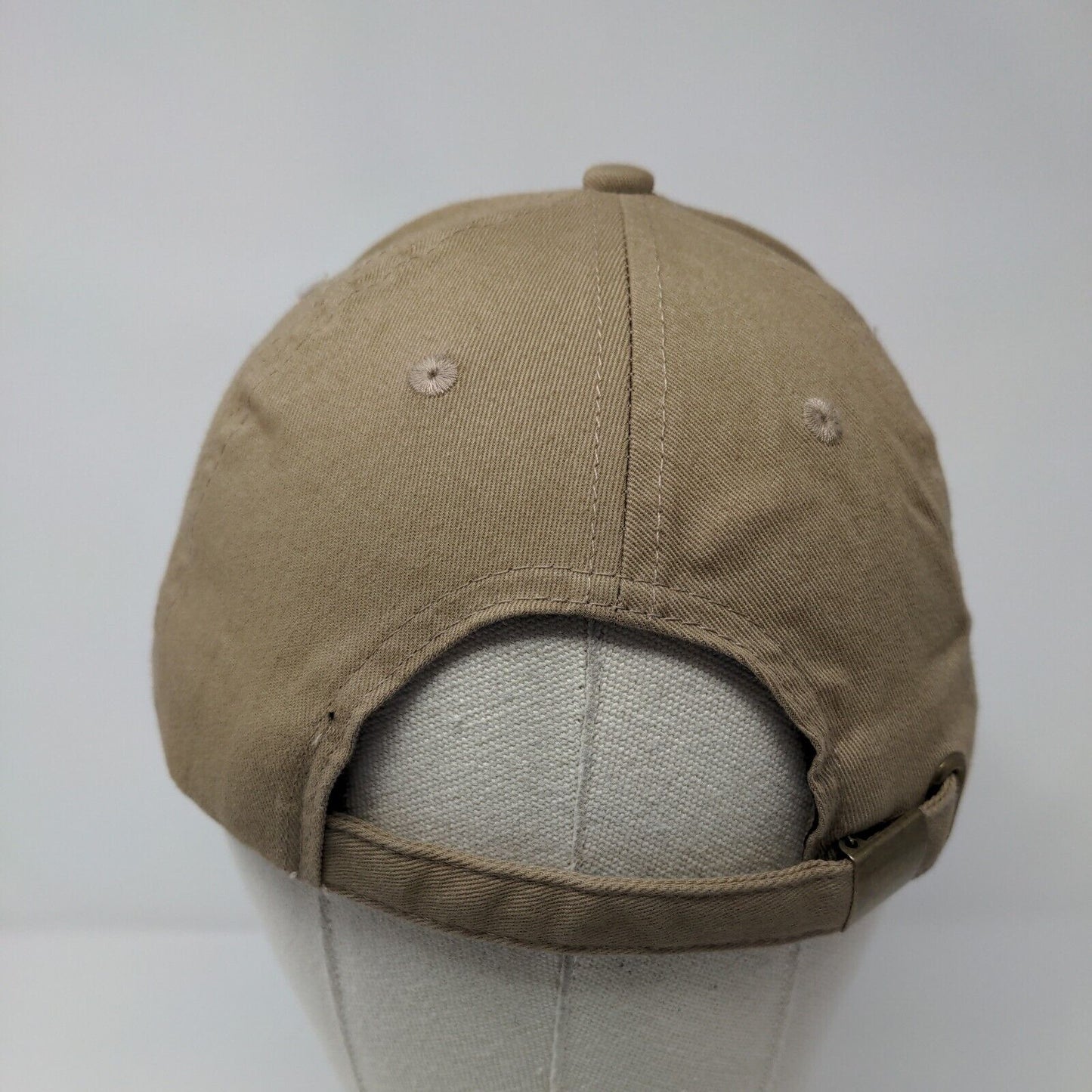 Big X Slideback Hat Tan OSFA Adjustable Embroidered Logo Vent Holes