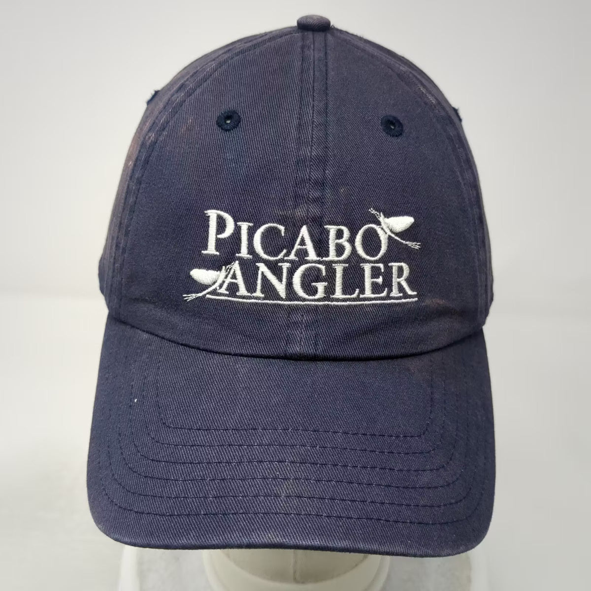 Simms Snapback Hat Blue OS Picabo Angler Fly Fishing Shop Cotton Adjustable
