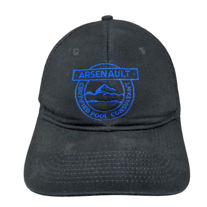 Arsenault Certified Pool Consultant Mesh Back Trucker Hat Black One Size