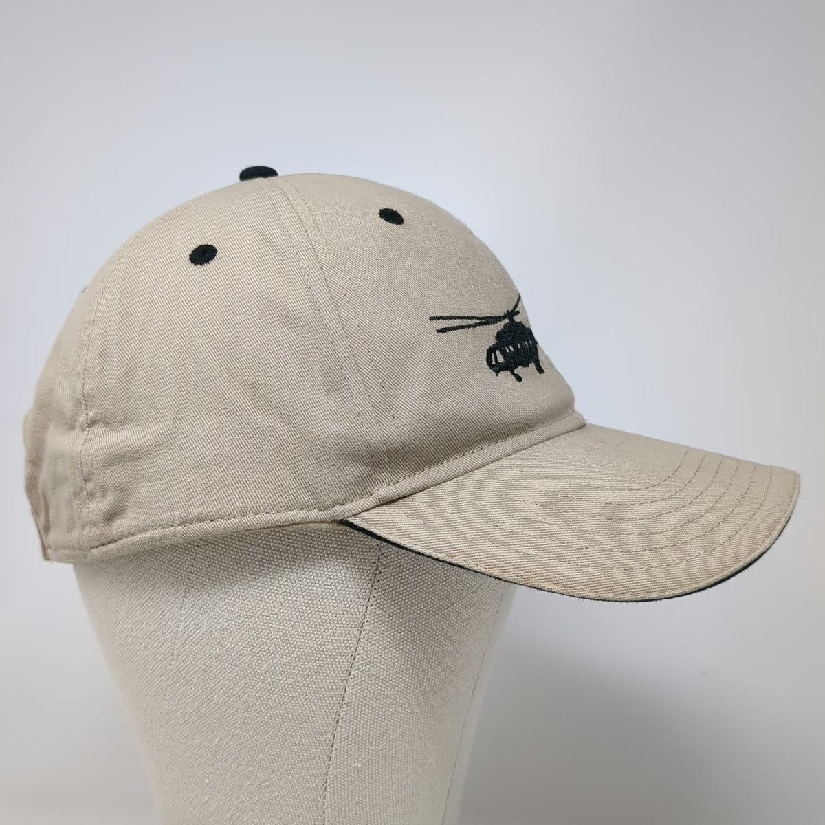 OTTO Baseball Cap Beige One Size Helicopter 91107 Embroidered Strapback Hat