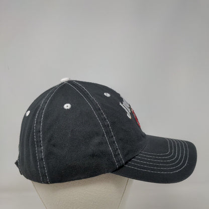 Jim Beam Strapback Hat Black OSFA Embroidered Adjustable Vent Holes