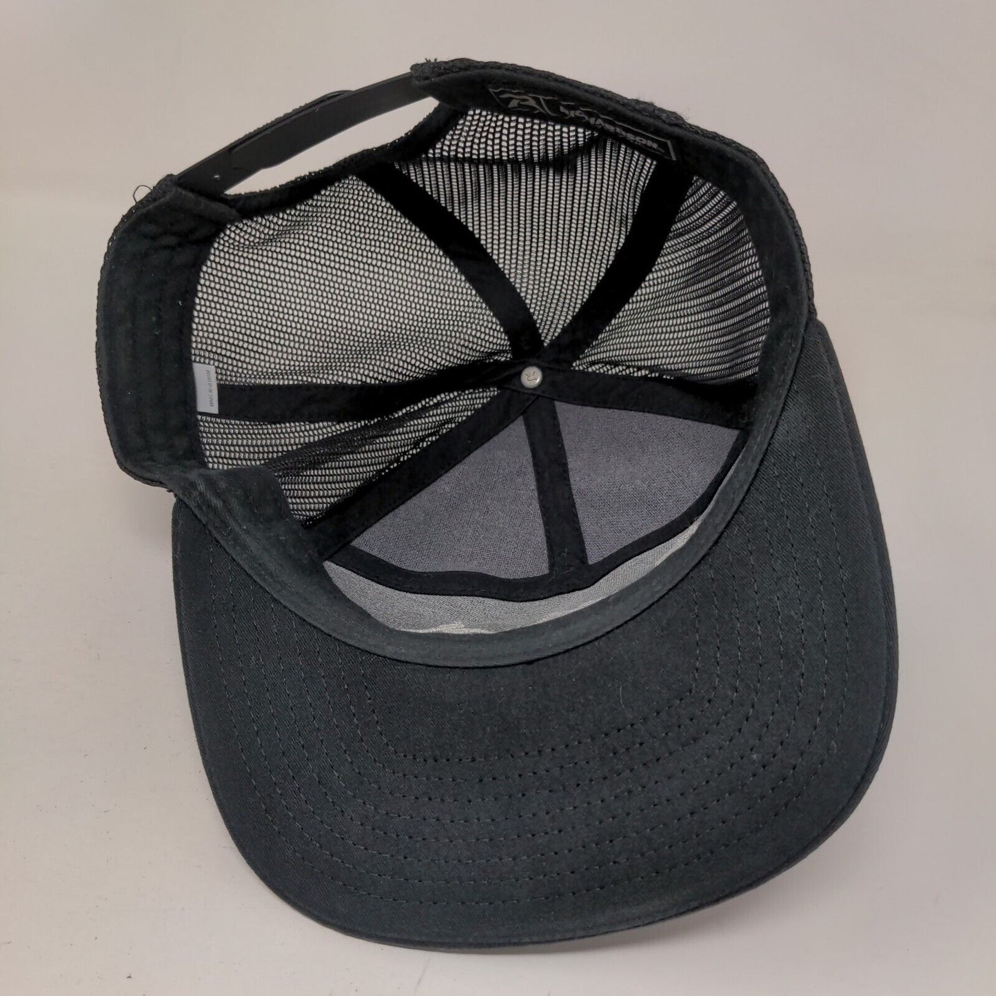 The Gafford Snapback Mesh Back Trucker Hat Black One Size Richardson