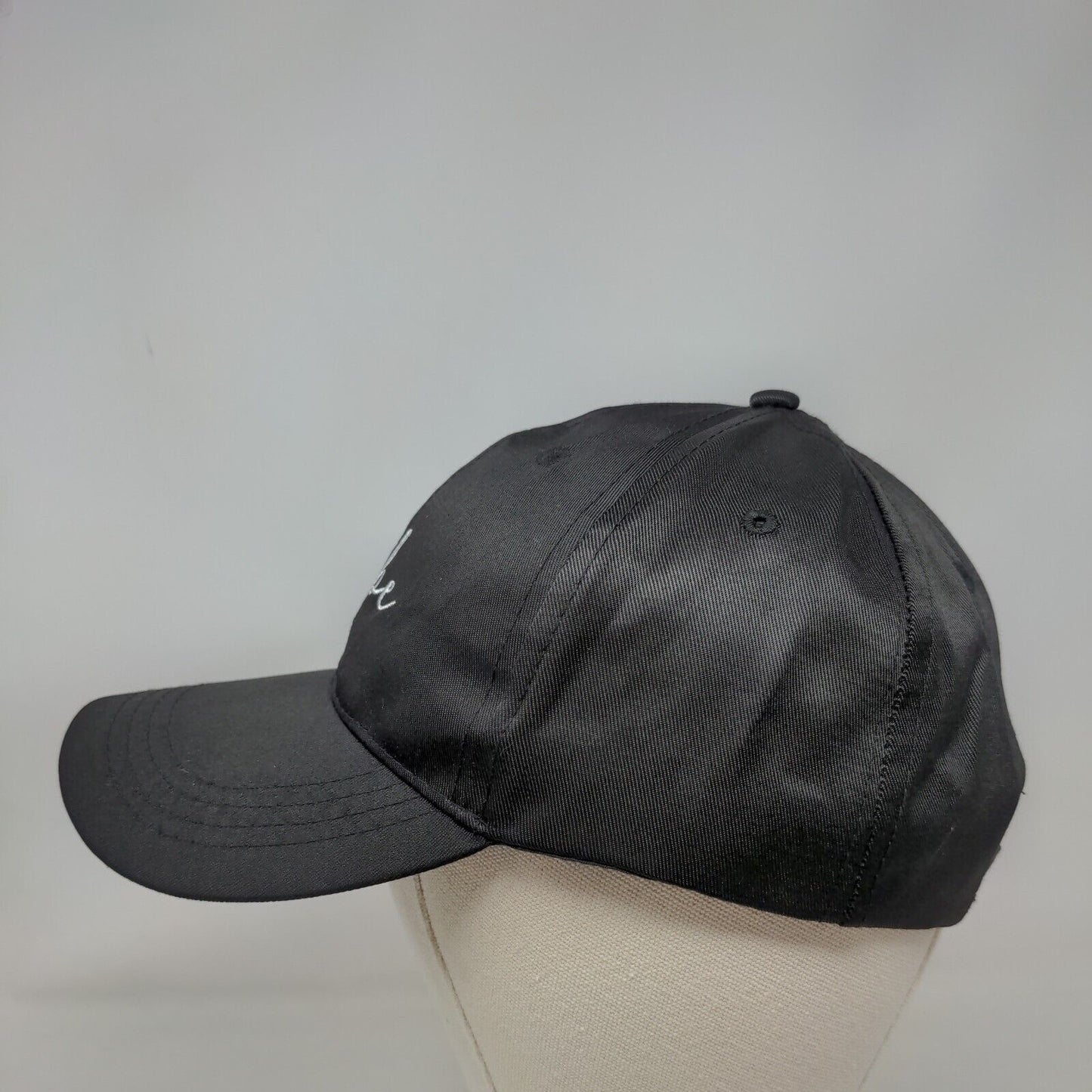 Babe Strapback Hat Black One Size Embroidered Adjustable 6 Panel