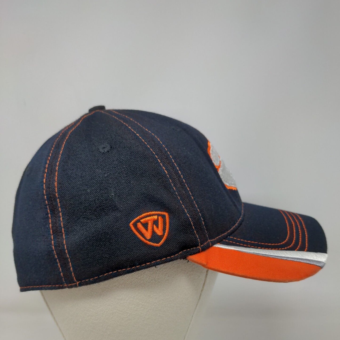 Top of the World Men's Fitted Hat Blue OSFA Clemson Tigers Embroidered Logo