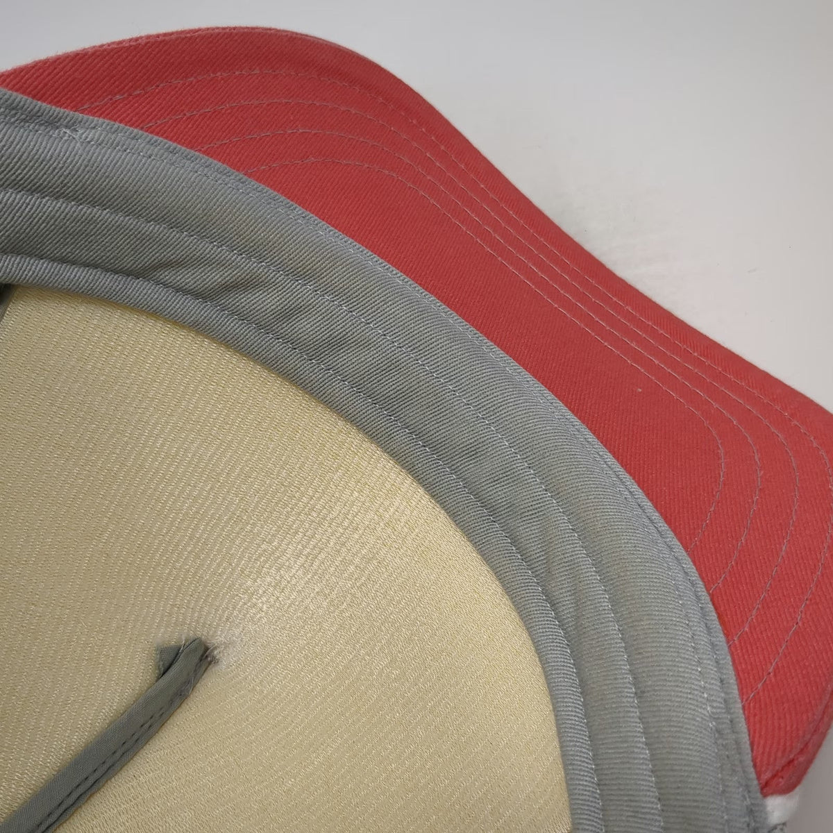 Pistil Trucker Hat Gray One Size Sunset Gradient Mesh Snapback Rope Brim Hat