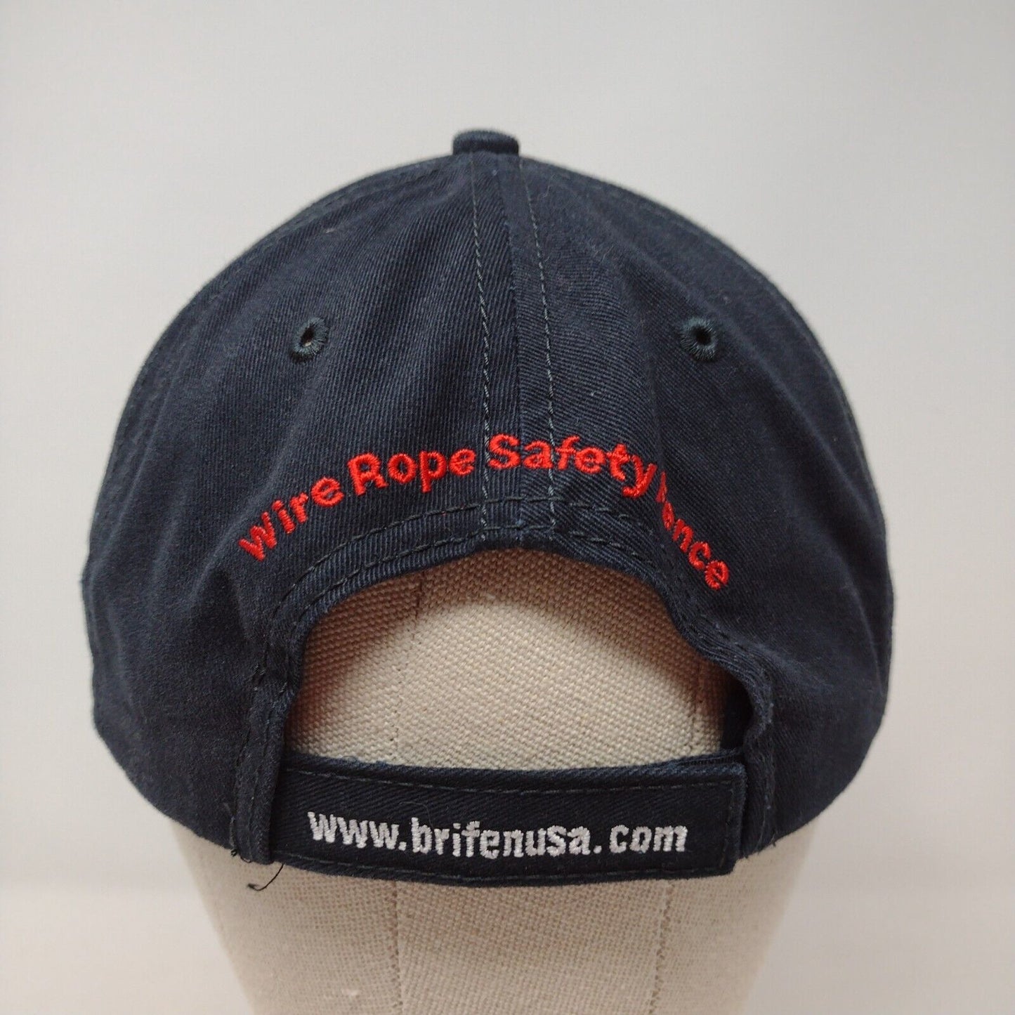 Brifen USA Inc Wire Rope Safety Fence Strapback Hat Blue OSFA The Max Hat