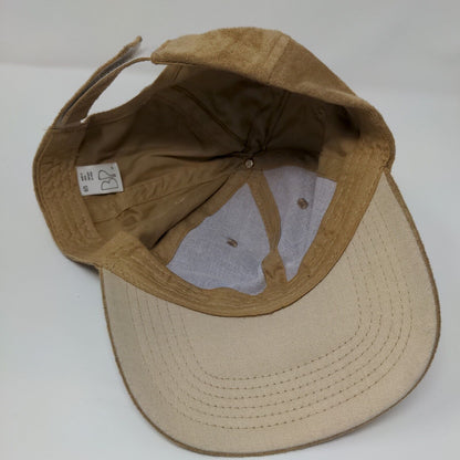 BP. Strapback Hat Tan OSFA Adjustable Solid Blank Vent Holes Suede