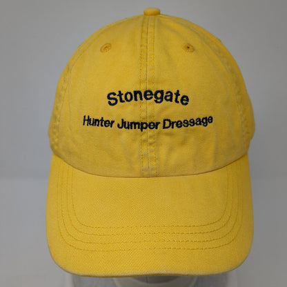 Stonegate Hunter Jumper Dressage Slideback Hat Yellow One Size Alternative