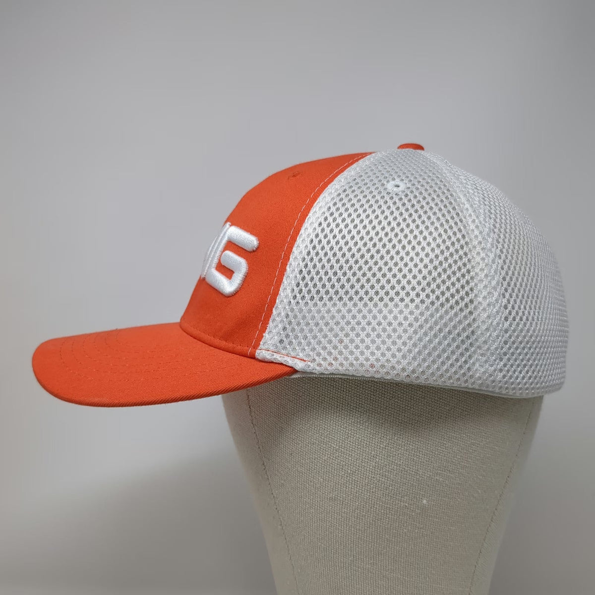 PING Baseball Cap Orange One Size Mesh Boise State Broncos Golf Hat Stretch Fit