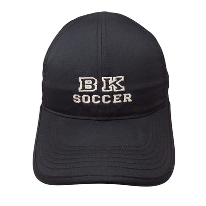 BK Soccer Strapback Hat Black OSFM Embroidered Nike Featherlight