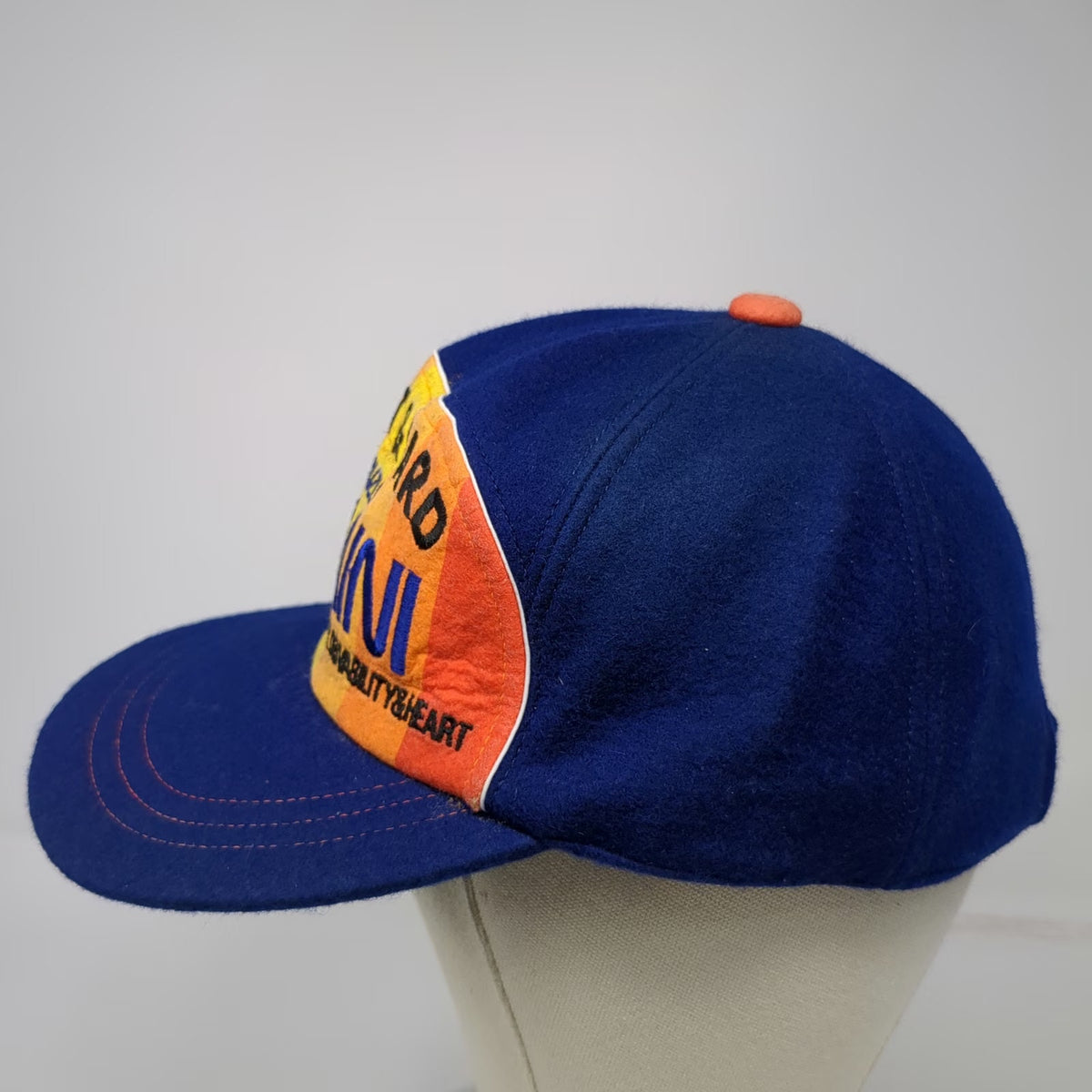 Isuzu Gemini Heart & Hard Baseball Cap Blue Vintage OS Graphic Slideback Hat