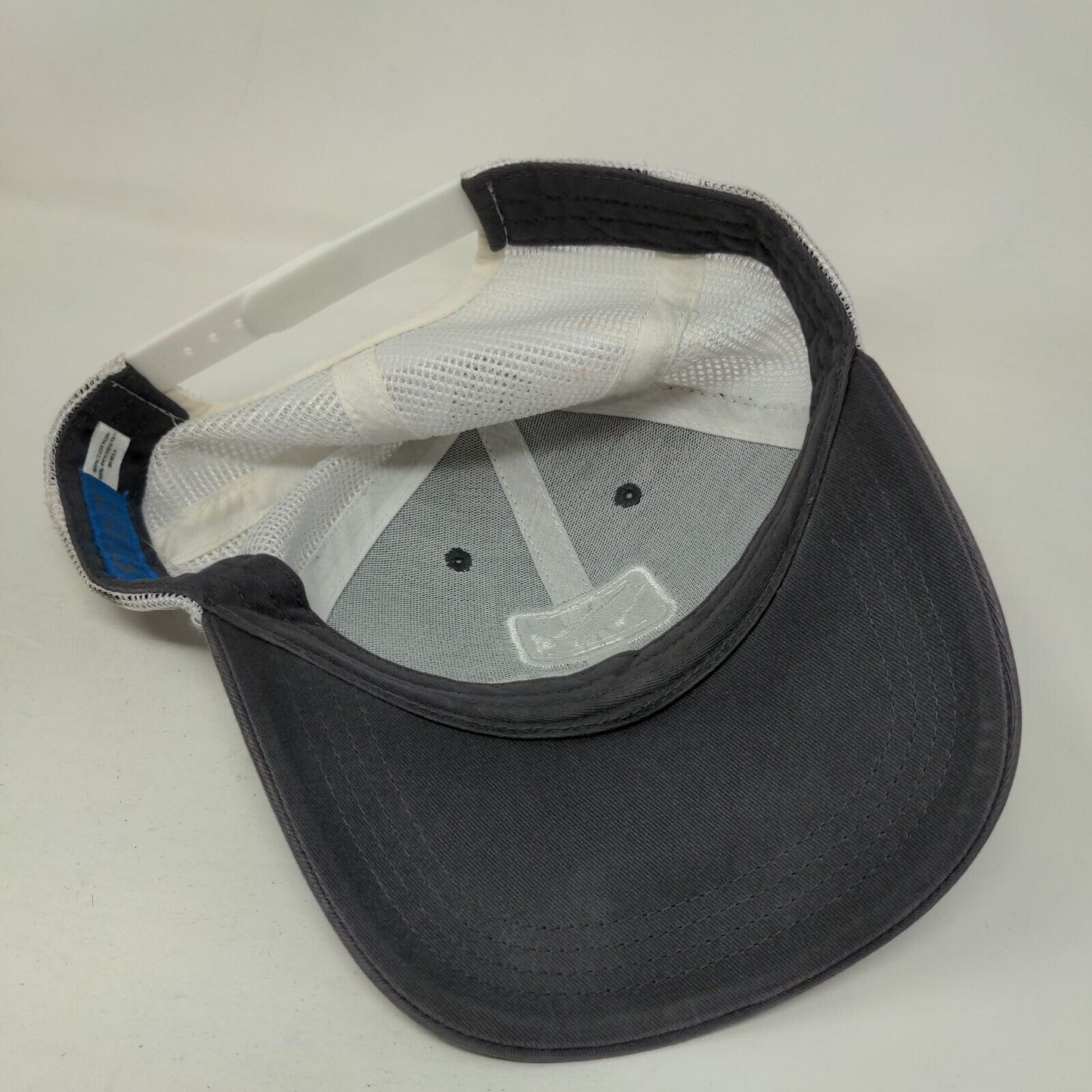 Costa Del Mar Fish Snapback Mesh Back Trucker Hat Blue One Size Embroidered