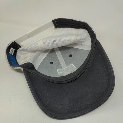 Costa Del Mar Fish Snapback Mesh Back Trucker Hat Blue One Size Embroidered
