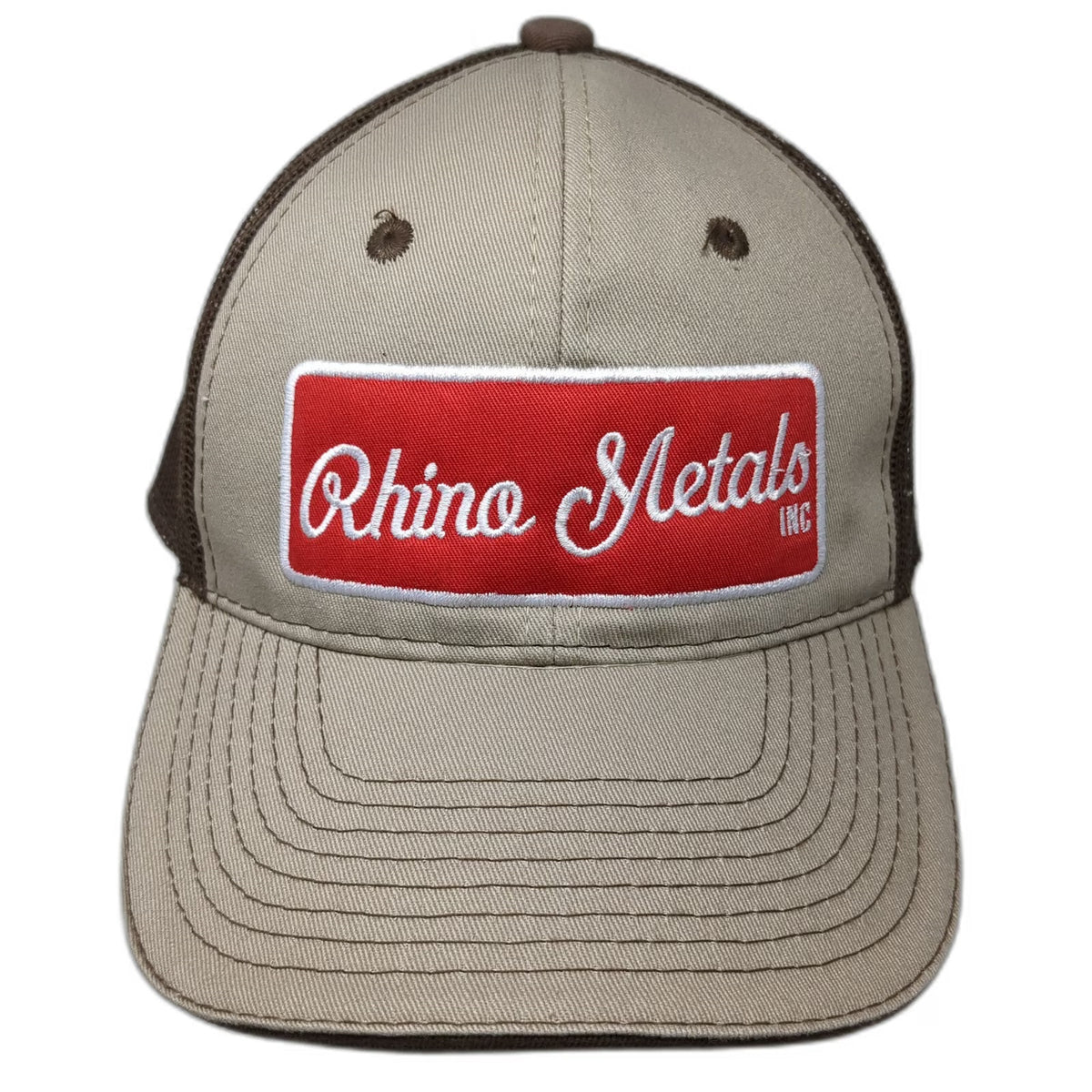 Outdoor Cap Rhino Metals Inc Brown Baseball Cap One Size Mesh Back Strapback hat