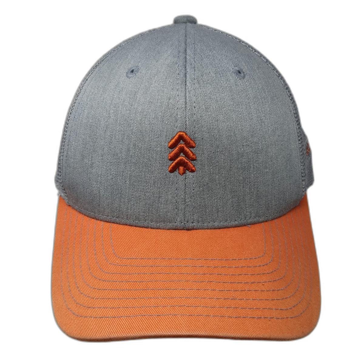 Ouray McCall Idaho Gray Orange One Size Trucker Hat Mesh Back Snapback Logo