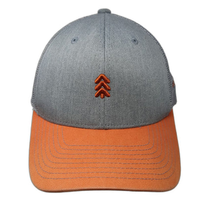 Ouray McCall Idaho Gray Orange One Size Trucker Hat Mesh Back Snapback Logo